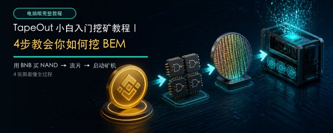TapeOut 小白入门挖矿教程|4 步教会你如何挖 BEM