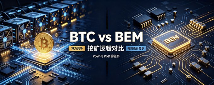 BEM 挖矿逻辑是什么样的？与 BTC 的挖矿逻辑到底有什么区别？