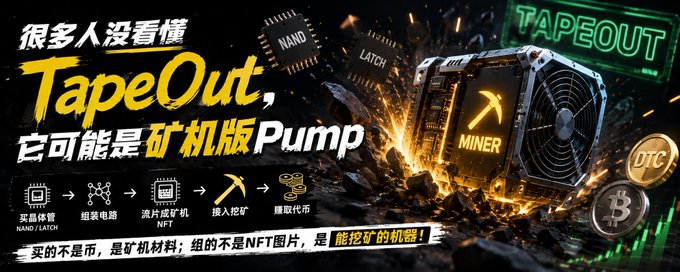 很多人没看懂 TapeOut：它可能是一个「矿机版 Pump」